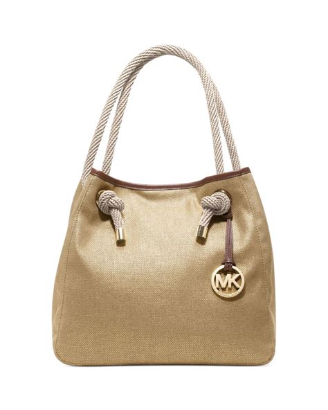 Michael Kors Marina Large Grab Bag in Metallic 